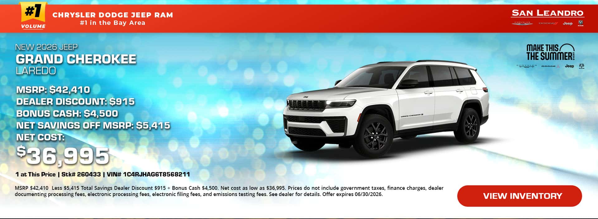 New 2026 Jeep Grand Cherokee Laredo