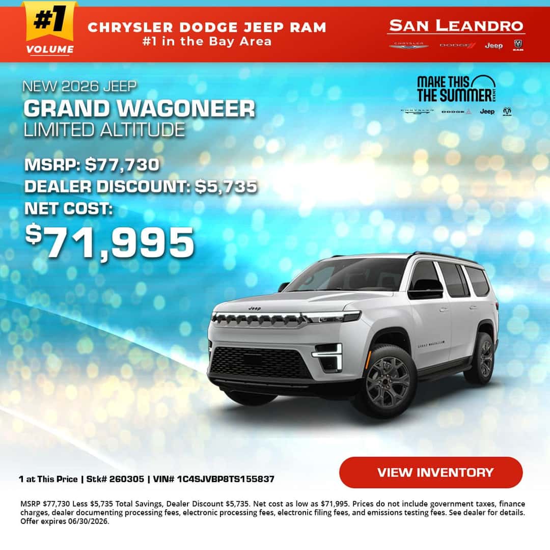 New 2026 Jeep Grand Wagoneer Limited Altitude