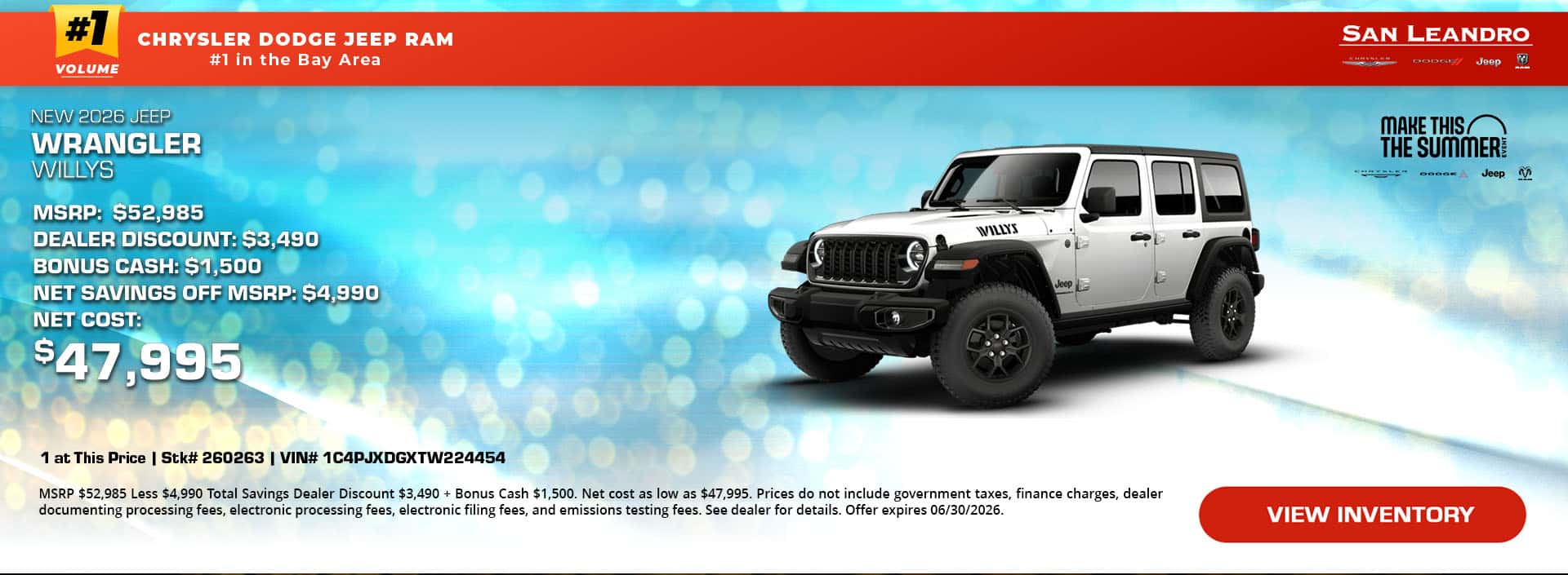 New 2026 Jeep Wrangler Willys