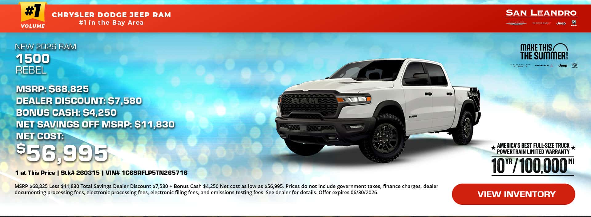New 2026 RAM 1500 Rebel