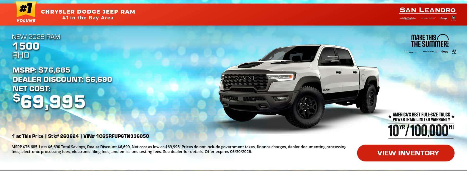 New 2026 RAM 1500 RHO