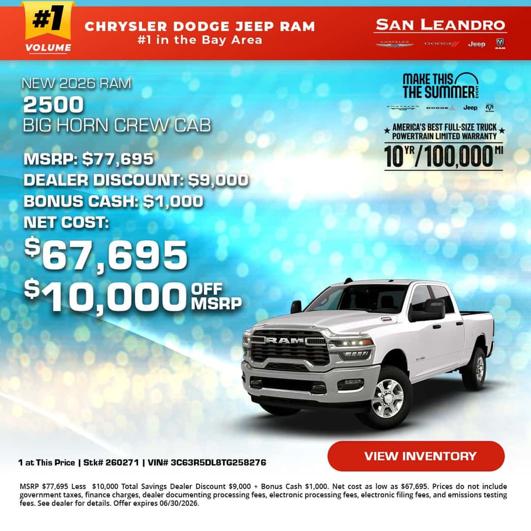 New 2026 RAM 2500 Big Horn Crew Cab