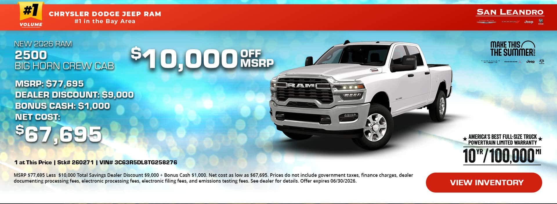New 2026 RAM 2500 Big Horn Crew Cab