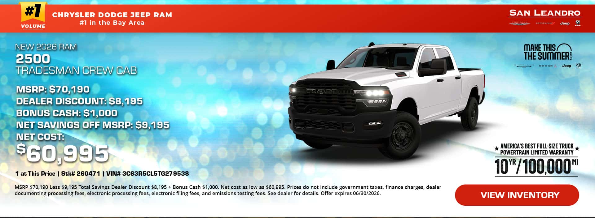 New 2026 Ram 2500 Tradesman Crew Cab