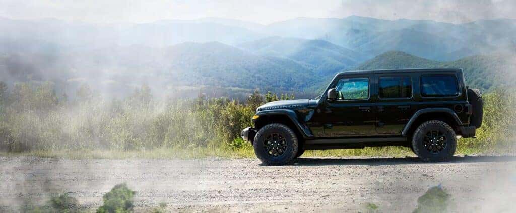 2027 Jeep Wrangler Smoky Mountain on a rugged trail