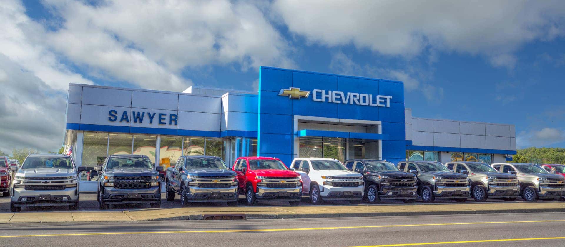 An exterior shot of the dealership 