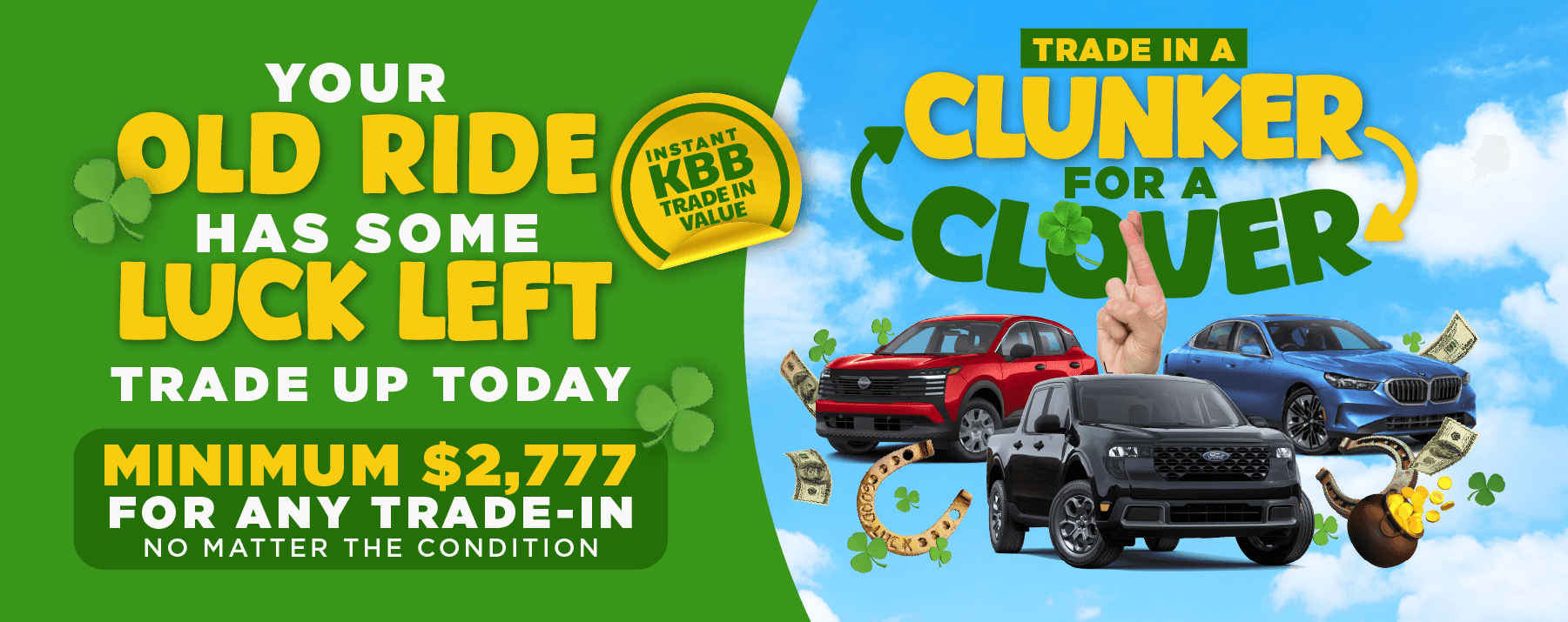 Trade-in-a-clunker-for-a-clover—Hero-Banner—Islip
