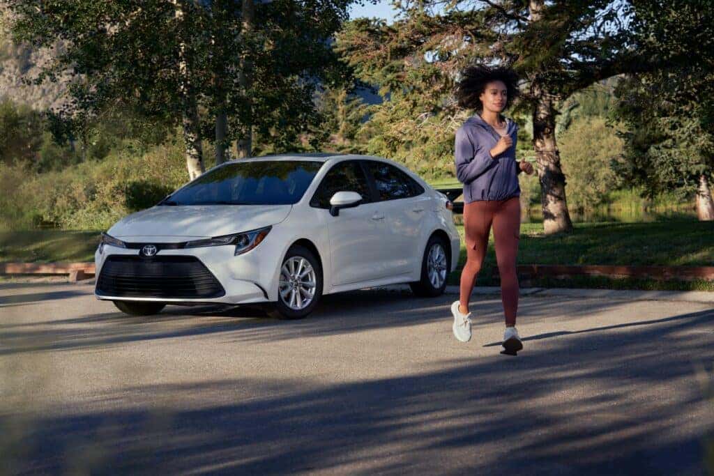 A white 2024 Toyota Corolla