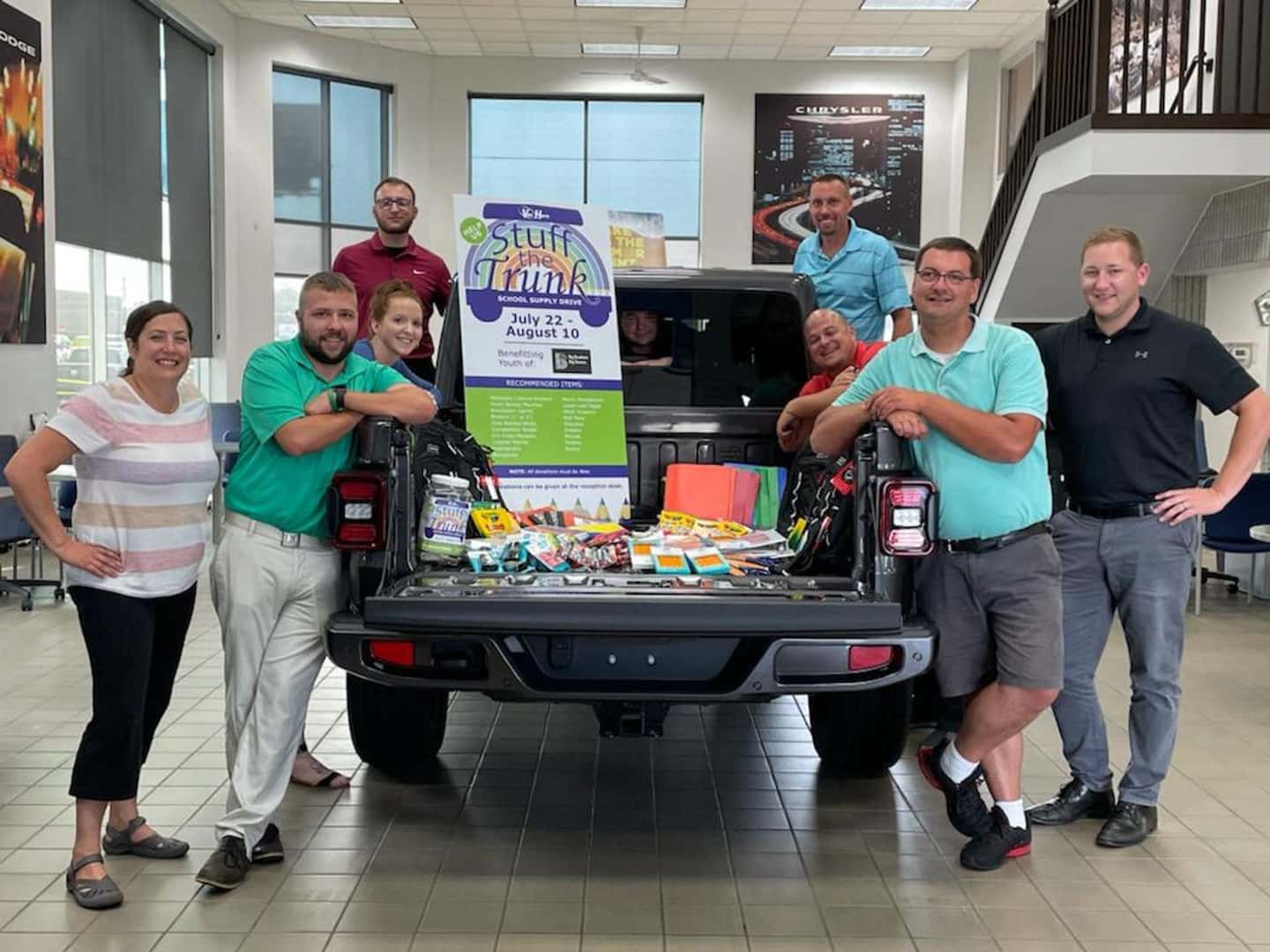 VAN HORN AUTOMOTIVE SCORES BIG WITH ‘STUFF THE TRUNK’ SCHOOL SUPPLY DRIVE Van Horn Automotive
