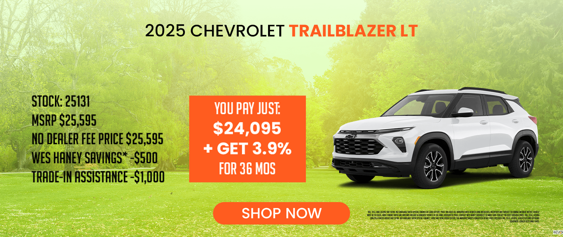 New Chevy Trailblazer Lease & Finance Offers Near Live Oak, FL
